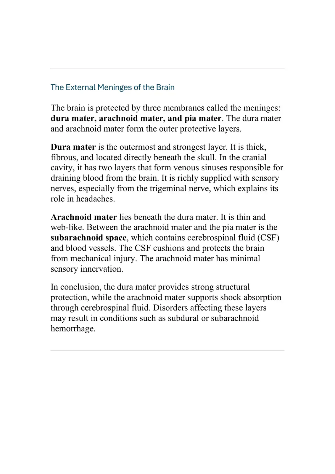 غلاف كتاب The External Meninges of the Brain
