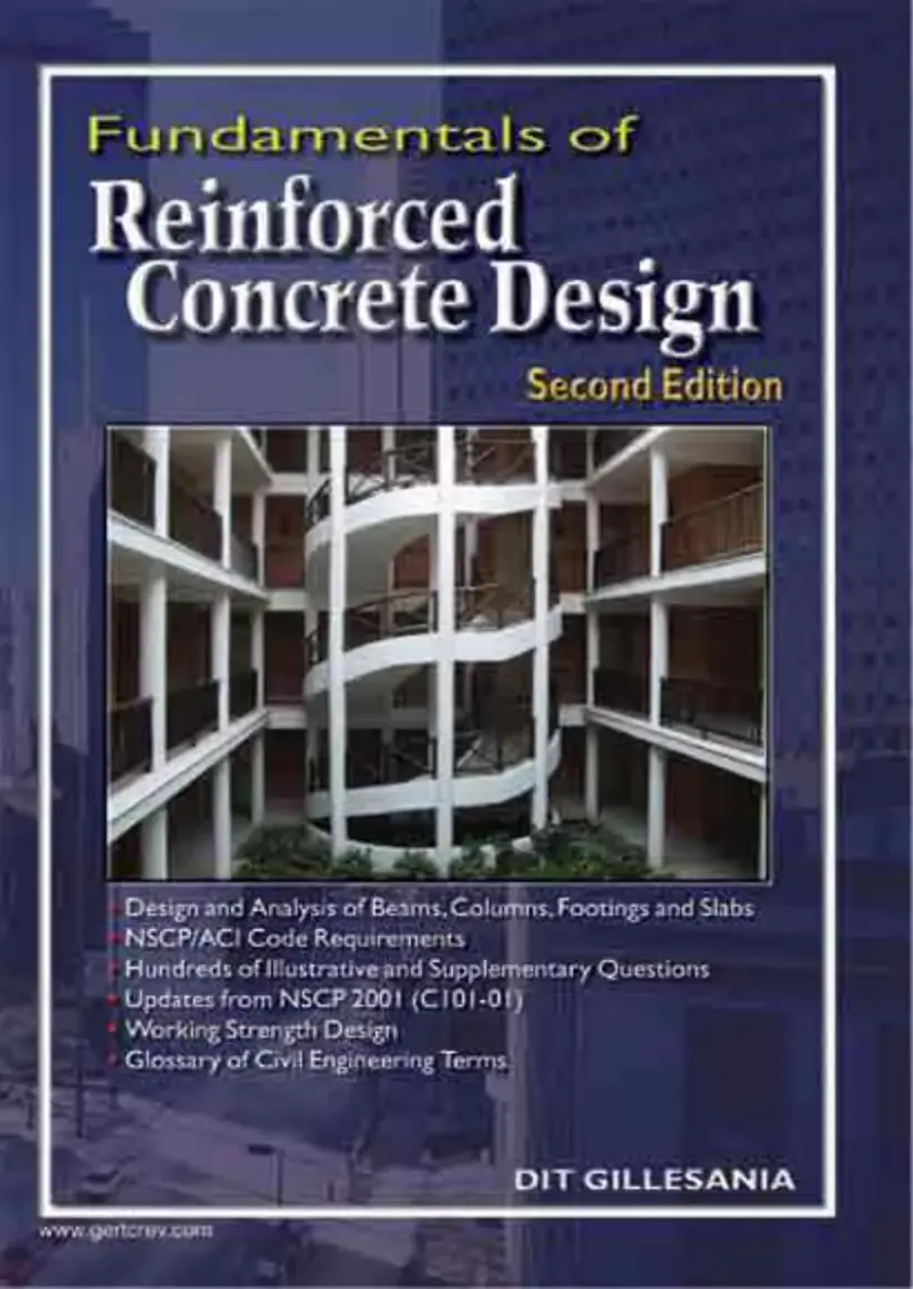 غلاف كتاب Fundamentals of Reinforced Concrete Design