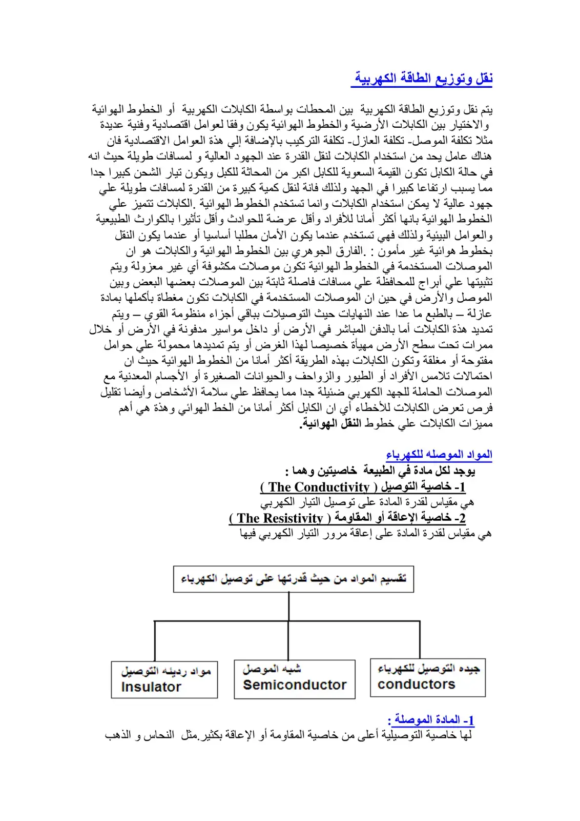 غلاف كتاب نقل وتوزيع الطاقة الكهربية