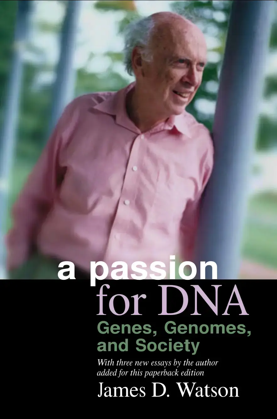غلاف كتاب a passion for DNA: Genes, Genomes, and Society