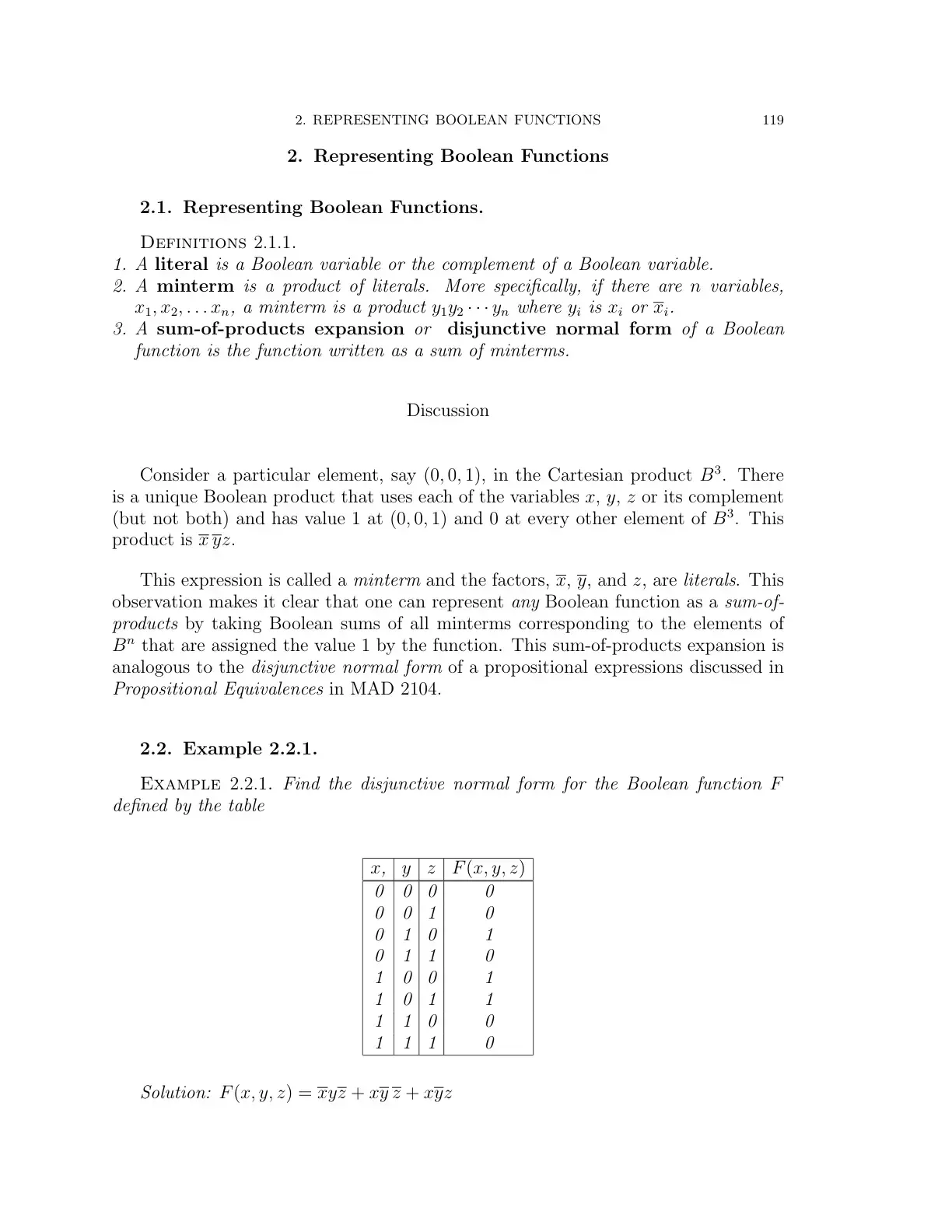 غلاف كتاب Representing Boolean Functions