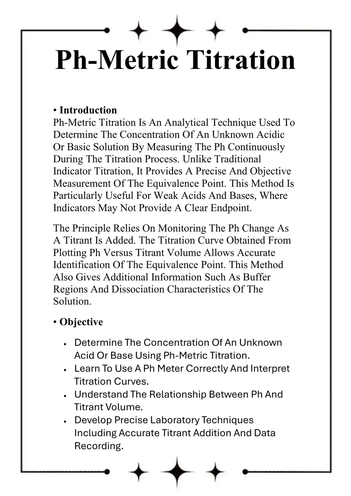 غلاف كتاب Ph-Metric Titration
