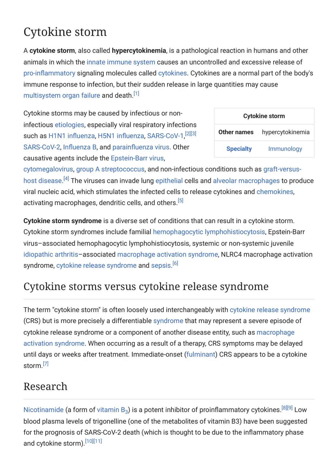 غلاف كتاب Cytokine storm