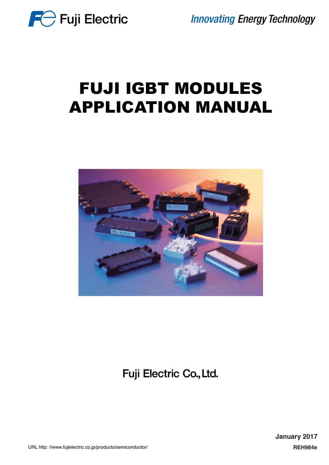 غلاف كتاب FUJI IGBT MODULES APPLICATION MANUAL