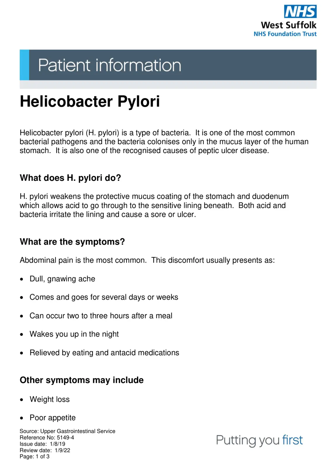 غلاف كتاب Helicobacter pylori