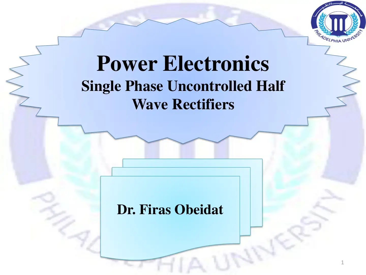 غلاف كتاب Power Electronics