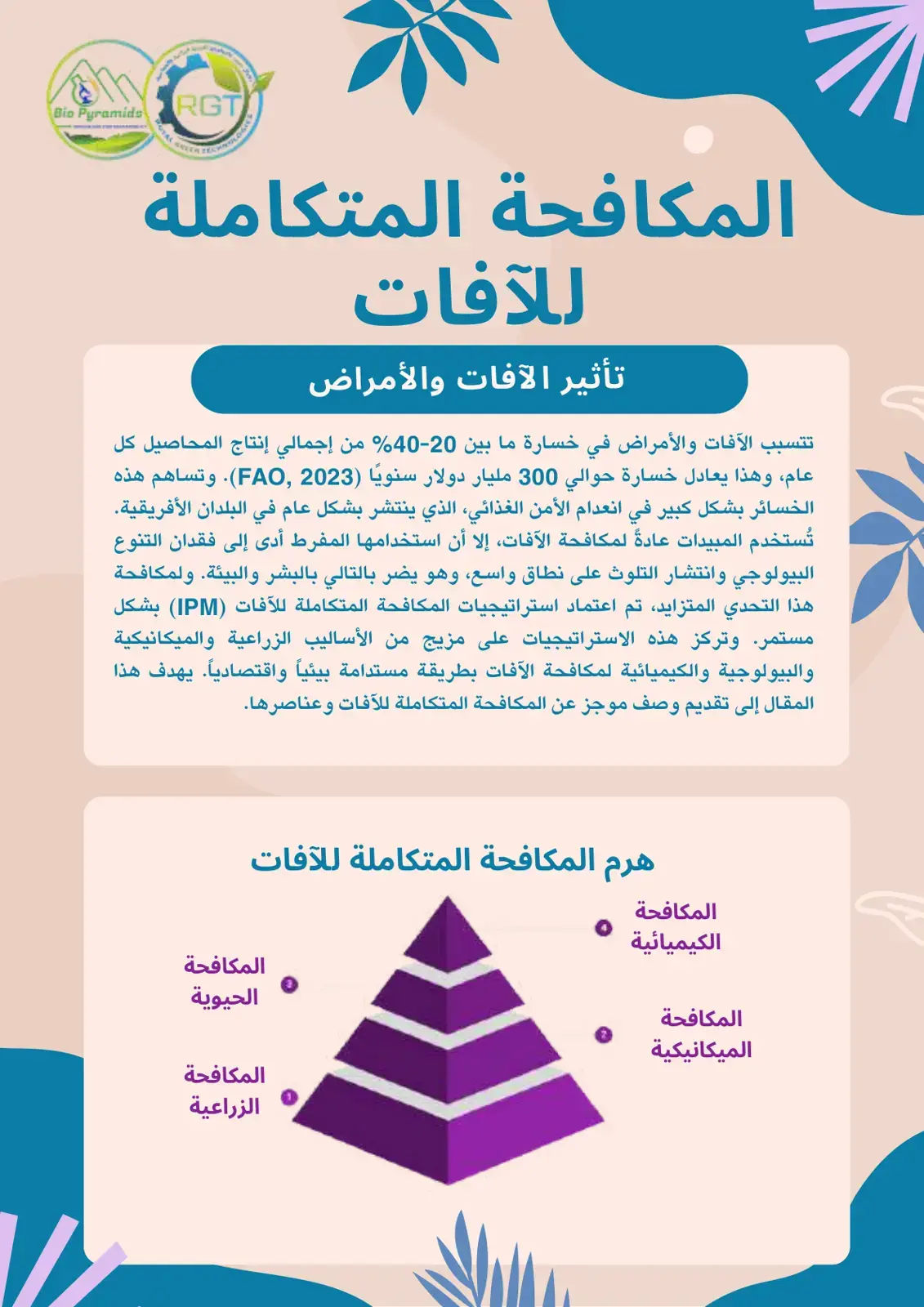 غلاف كتاب المكافحة المتكاملة للآفات
