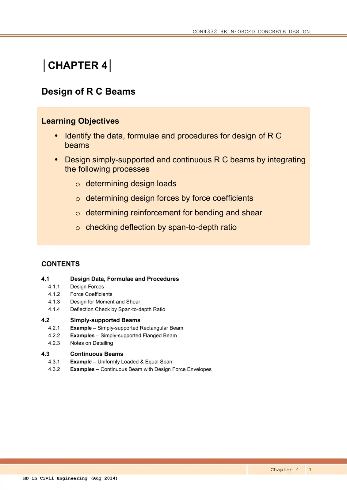 غلاف كتاب Design of RC Beams