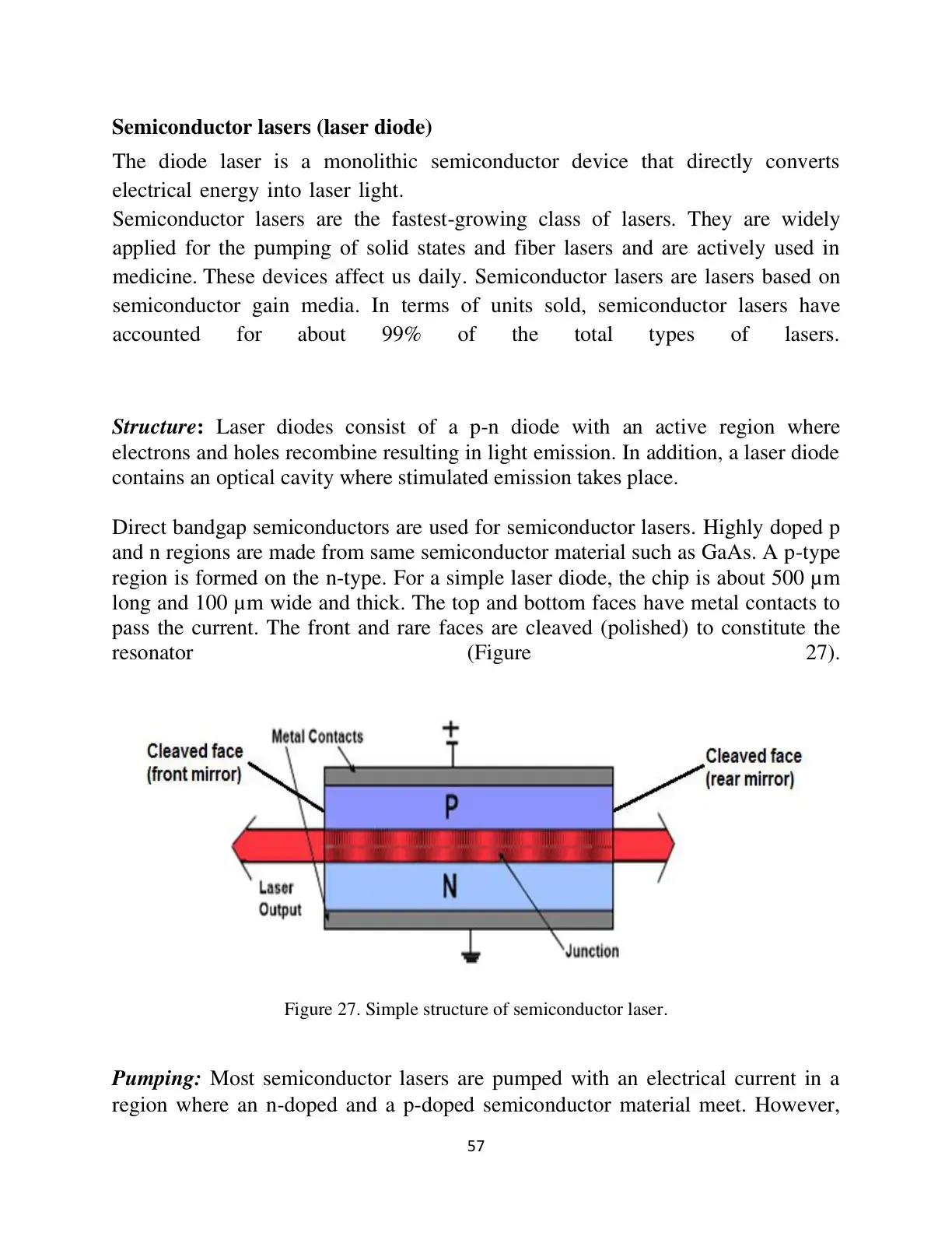 غلاف كتاب Semiconductor Lasers (Laser Diode)