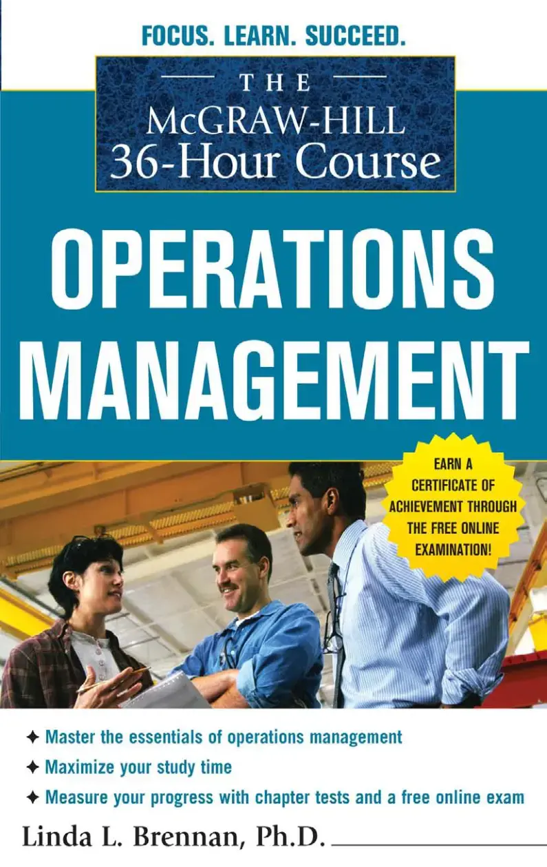 غلاف كتاب THE MCGRAW-HILL 36-Hour Course OPERATIONS MANAGEMENT