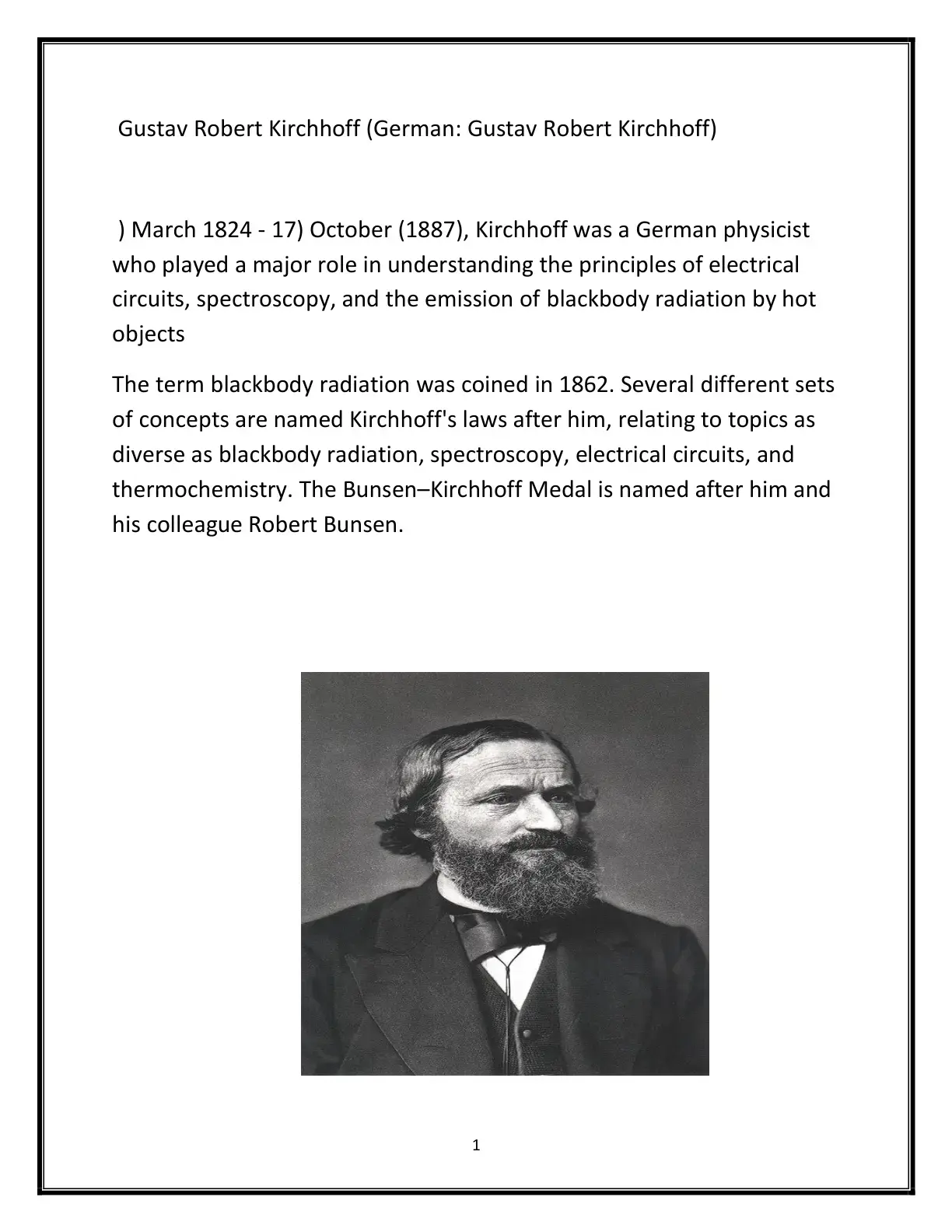 غلاف كتاب Gustav Robert Kirchhoff