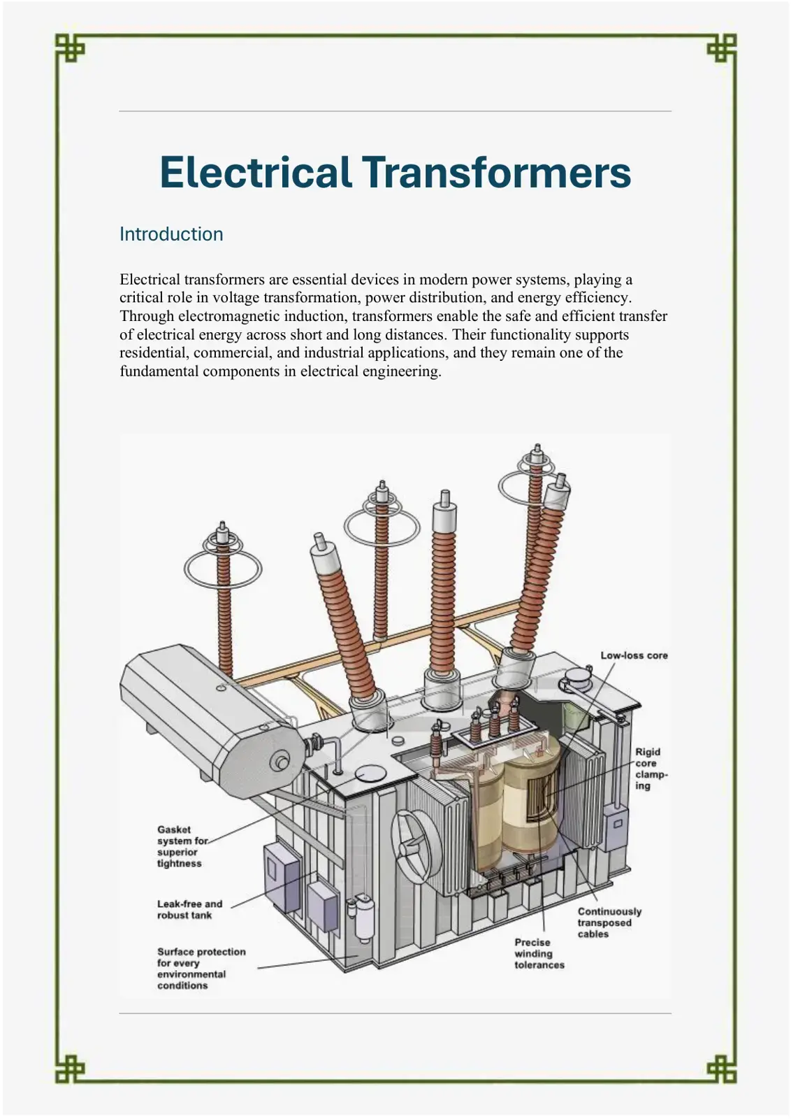 غلاف كتاب Electrical Transformers