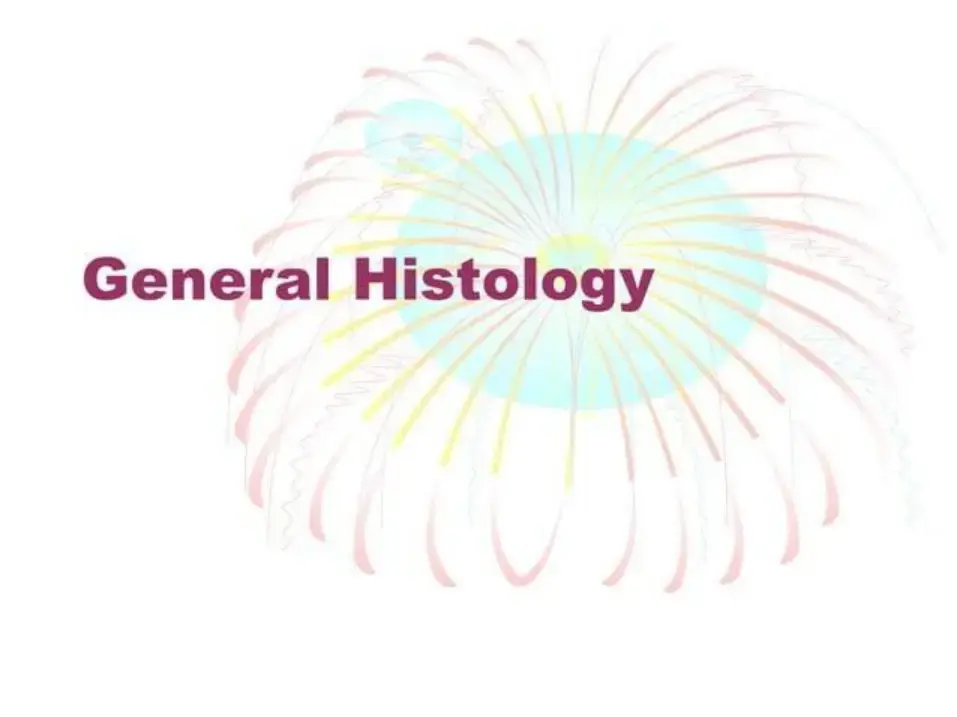غلاف كتاب General Histology