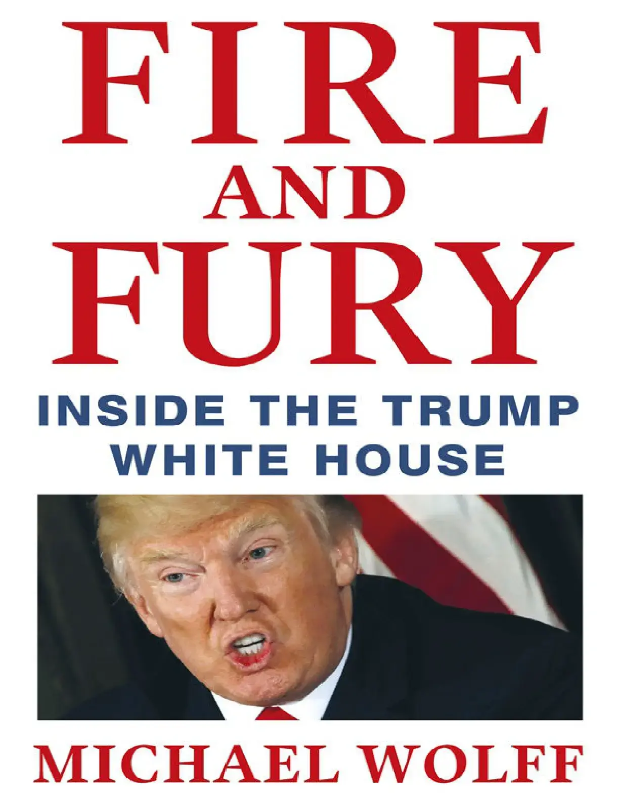 غلاف كتاب FIRE AND FURY - INSIDE THE TRUMP WHITE HOUSE
