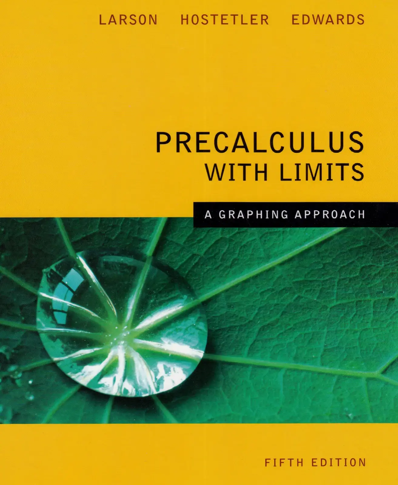 غلاف كتاب PRECALCULUS WITH LIMITS A GRAPHING APPROACH