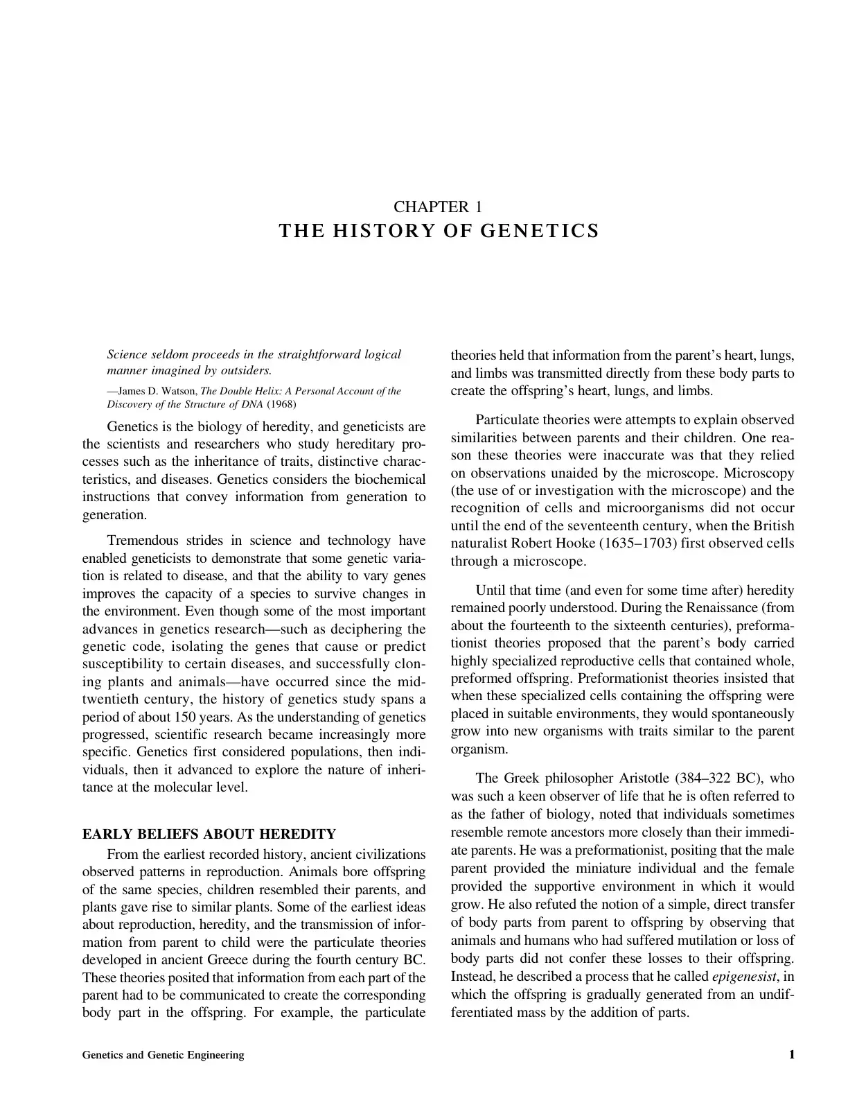 غلاف كتاب The History of Genetics