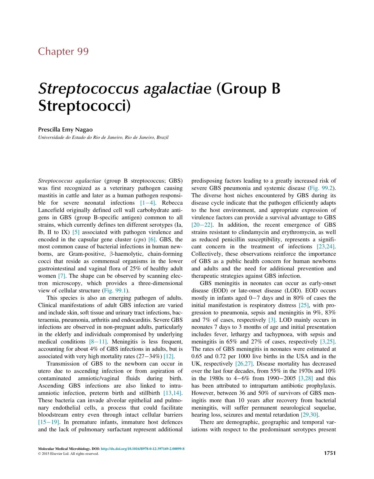 غلاف كتاب Streptococcus agalactiae (Group B Streptococci)