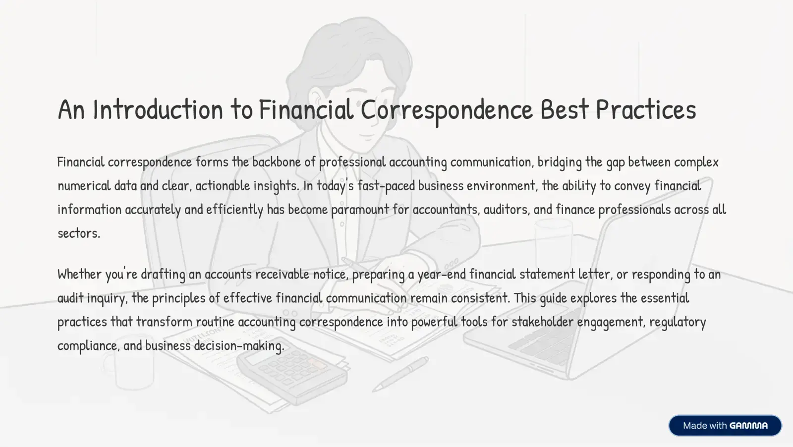 غلاف كتاب An Introduction to Financial Correspondence Best Practices
