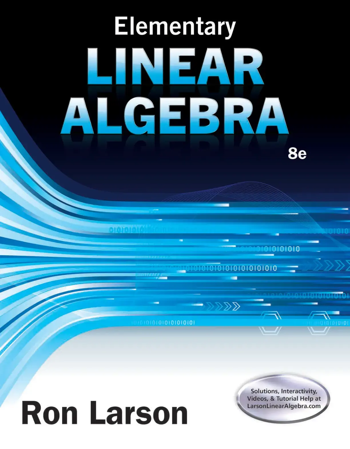 غلاف كتاب Elementary Linear Algebra