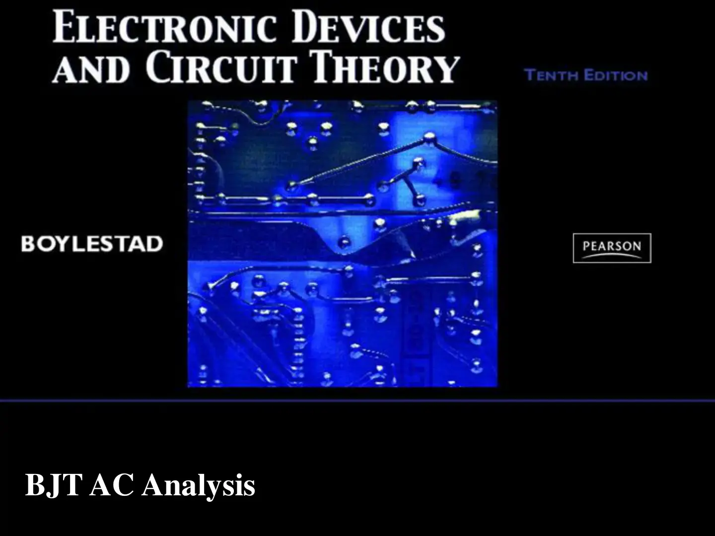 غلاف كتاب Electronic Devices and Circuit Theory