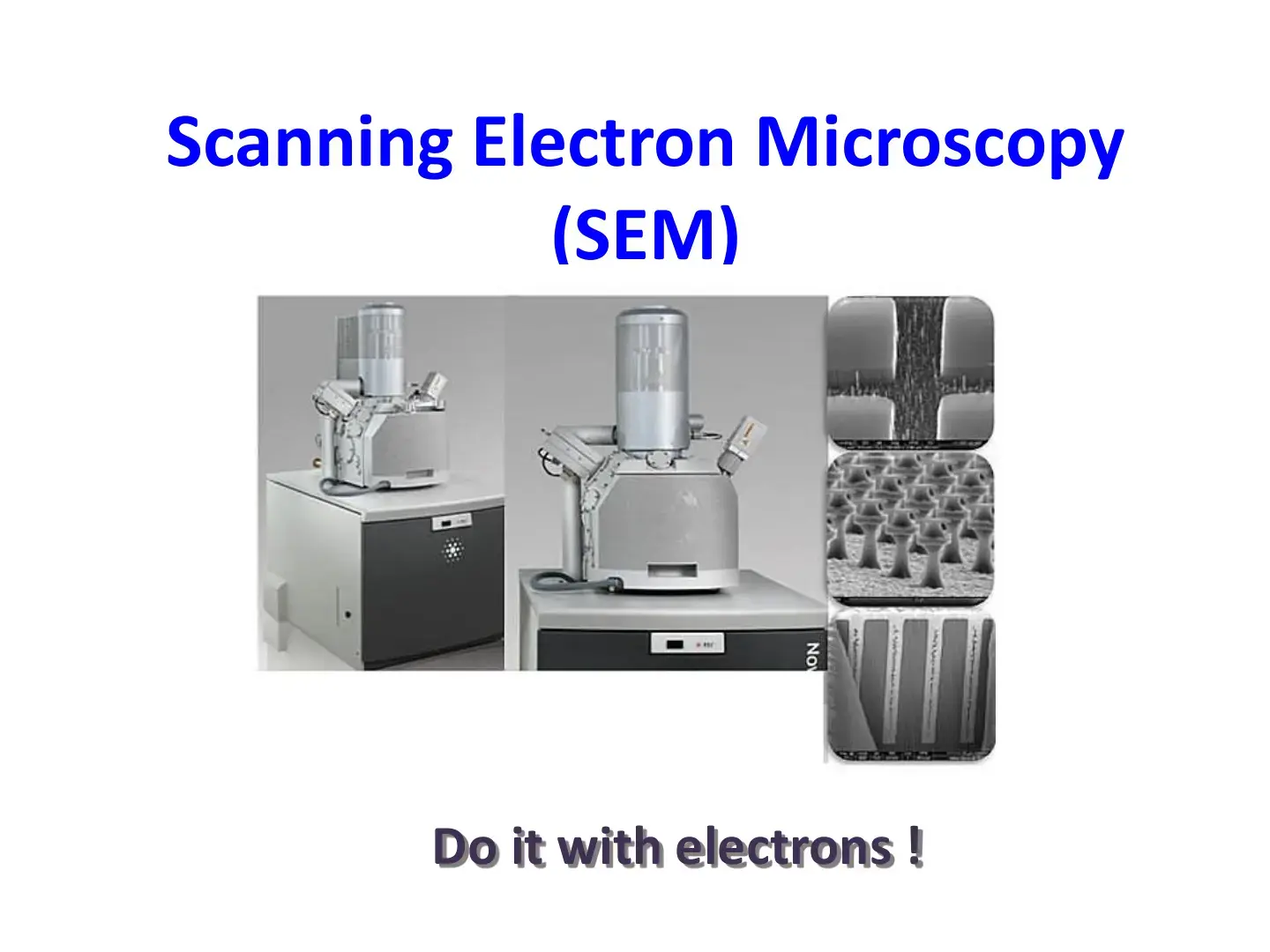 غلاف كتاب Scanning Electron Microscopy
