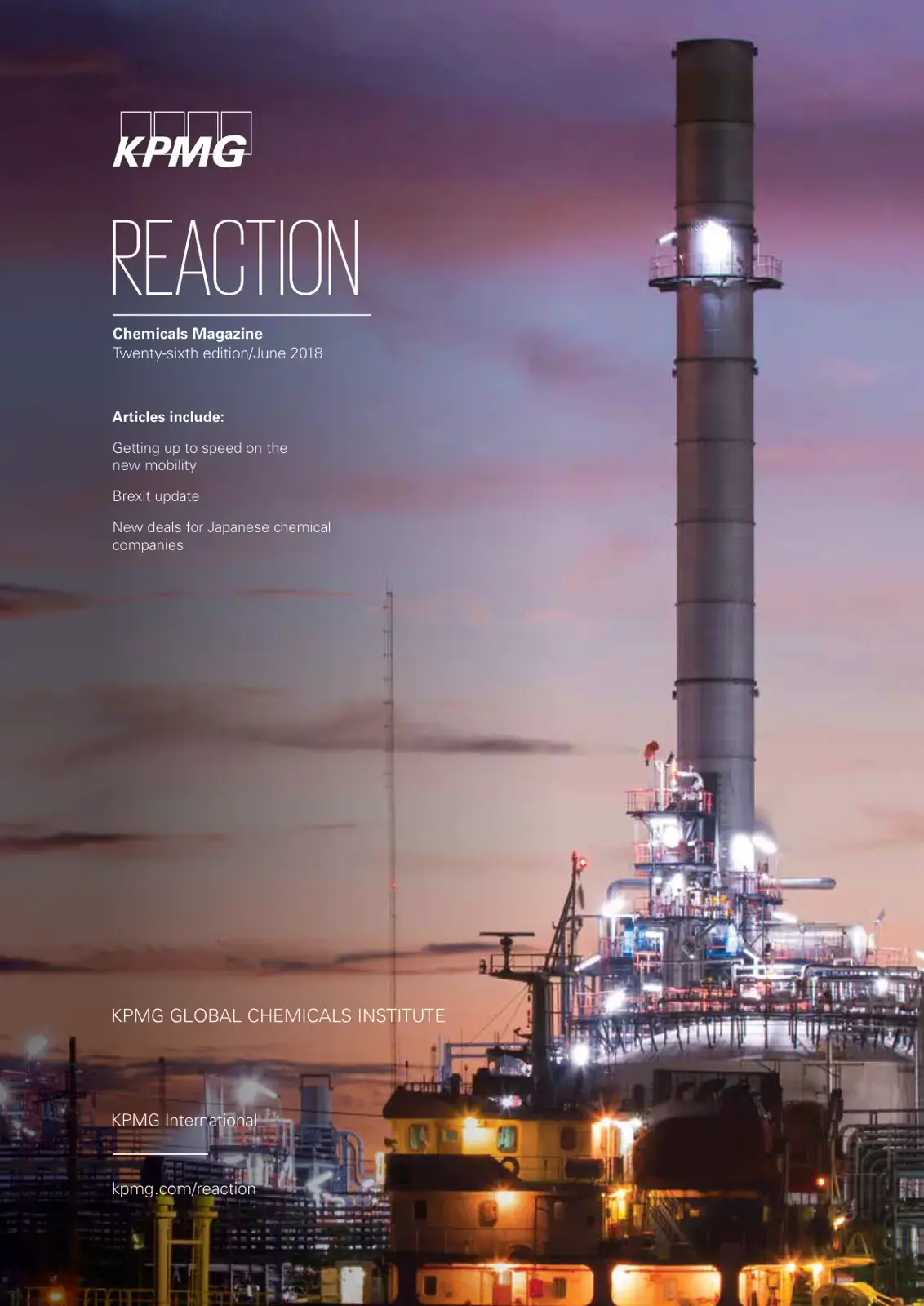 غلاف كتاب REACTION Chemicals Magazine