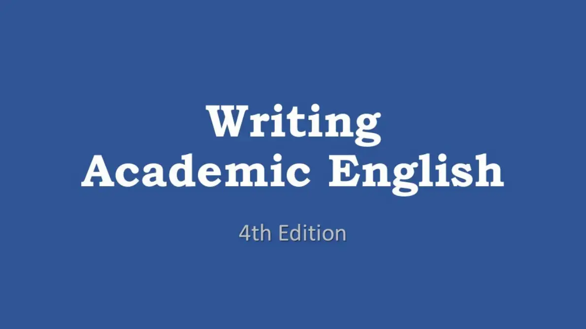 غلاف كتاب Writing Academic English, 4th Edition