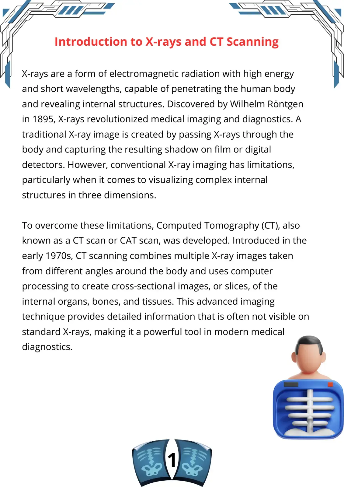 غلاف كتاب Introduction to X-rays and CT Scanning