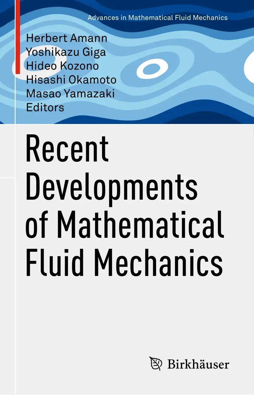 غلاف كتاب Advances in Mathematical Fluid Mechanics
