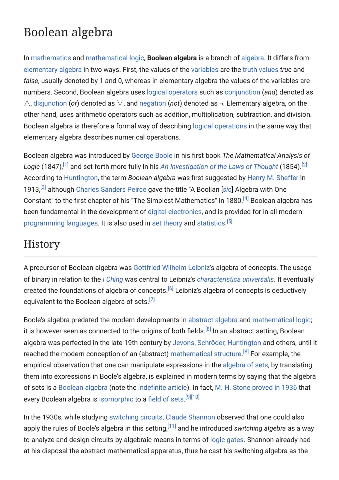 غلاف كتاب Boolean algebra