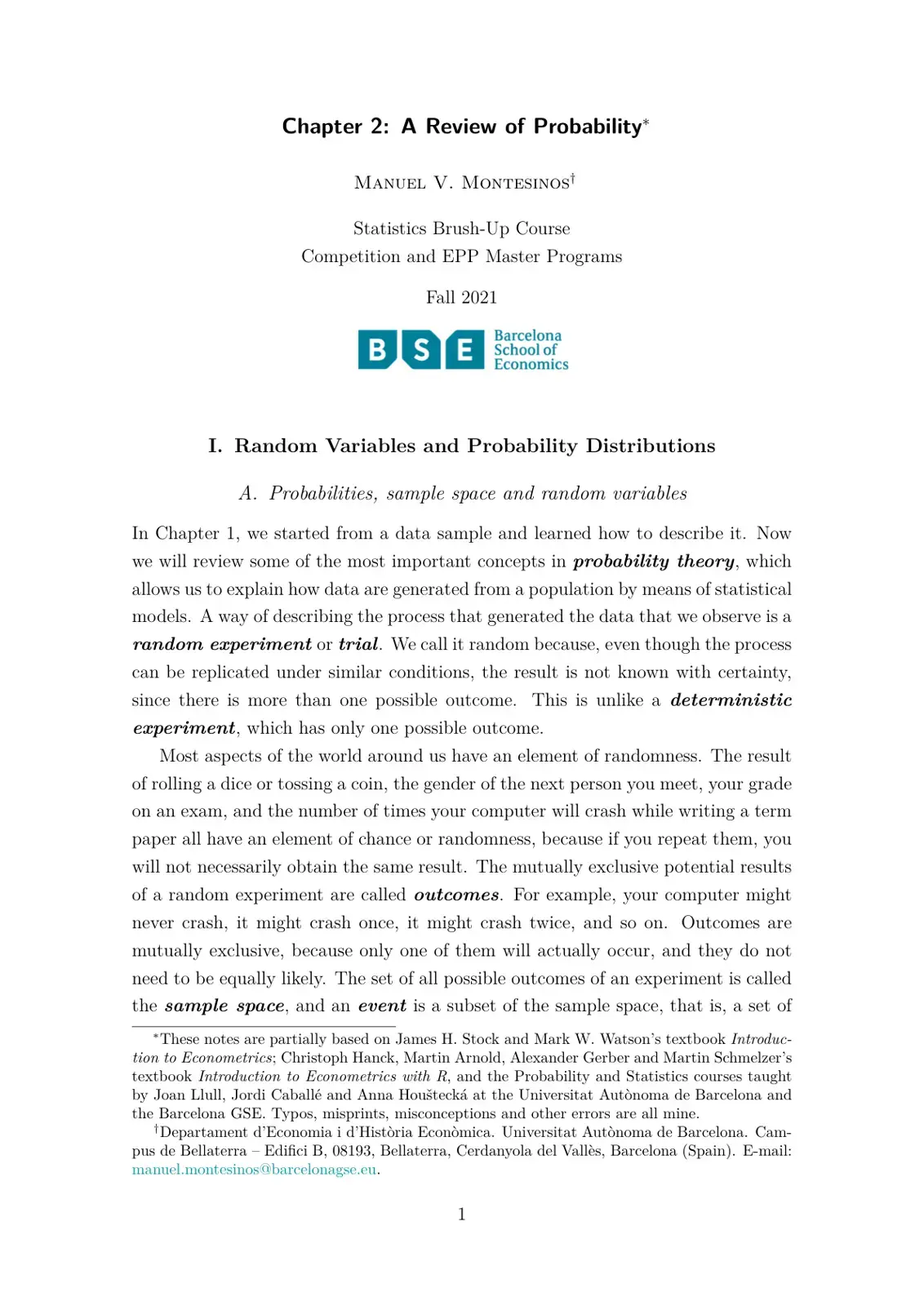 غلاف كتاب Chapter 2: A Review of Probability