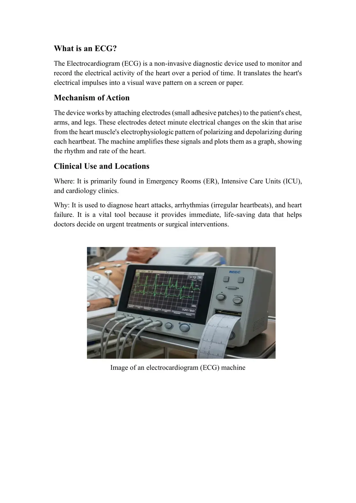 غلاف كتاب What is an ECG?