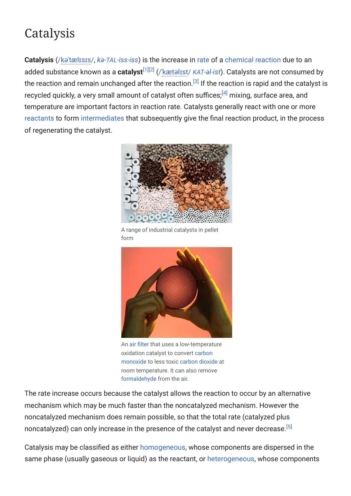 غلاف كتاب Catalysis
