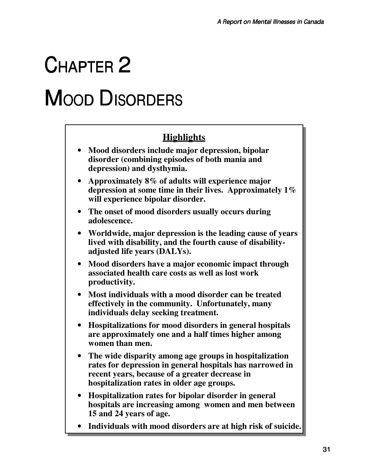 غلاف كتاب MOOD DISORDERS