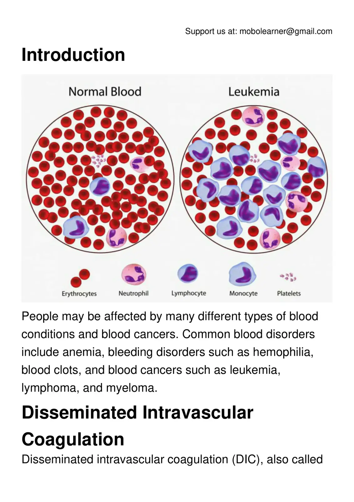 غلاف كتاب Normal Blood and Blood Disorders