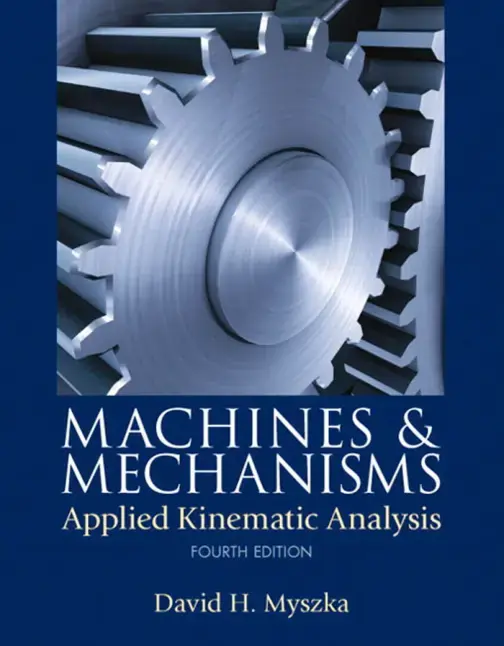 غلاف كتاب MACHINES & MECHANISMS Applied Kinematic Analysis