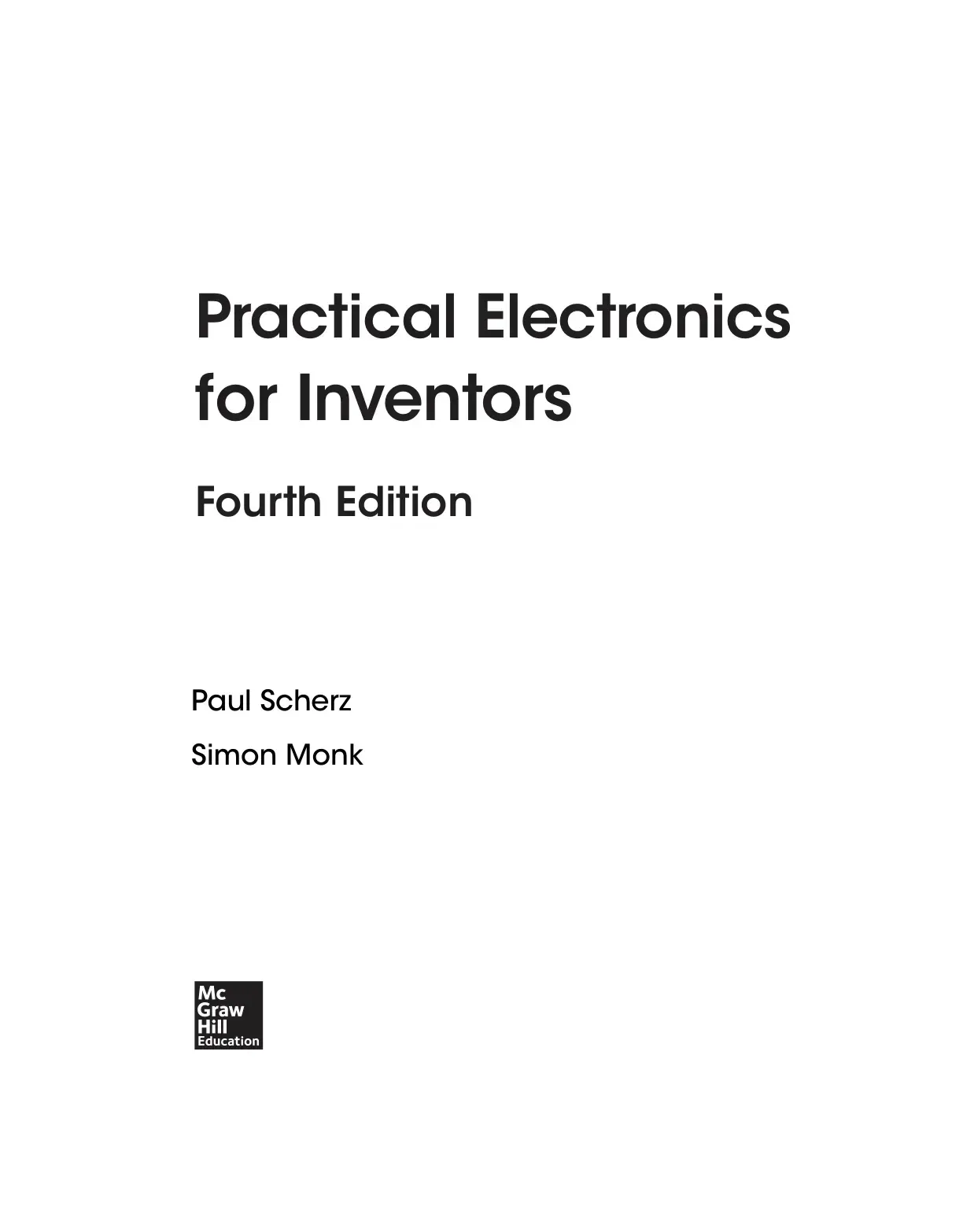 غلاف كتاب Practical Electronics for Inventors Fourth Edition