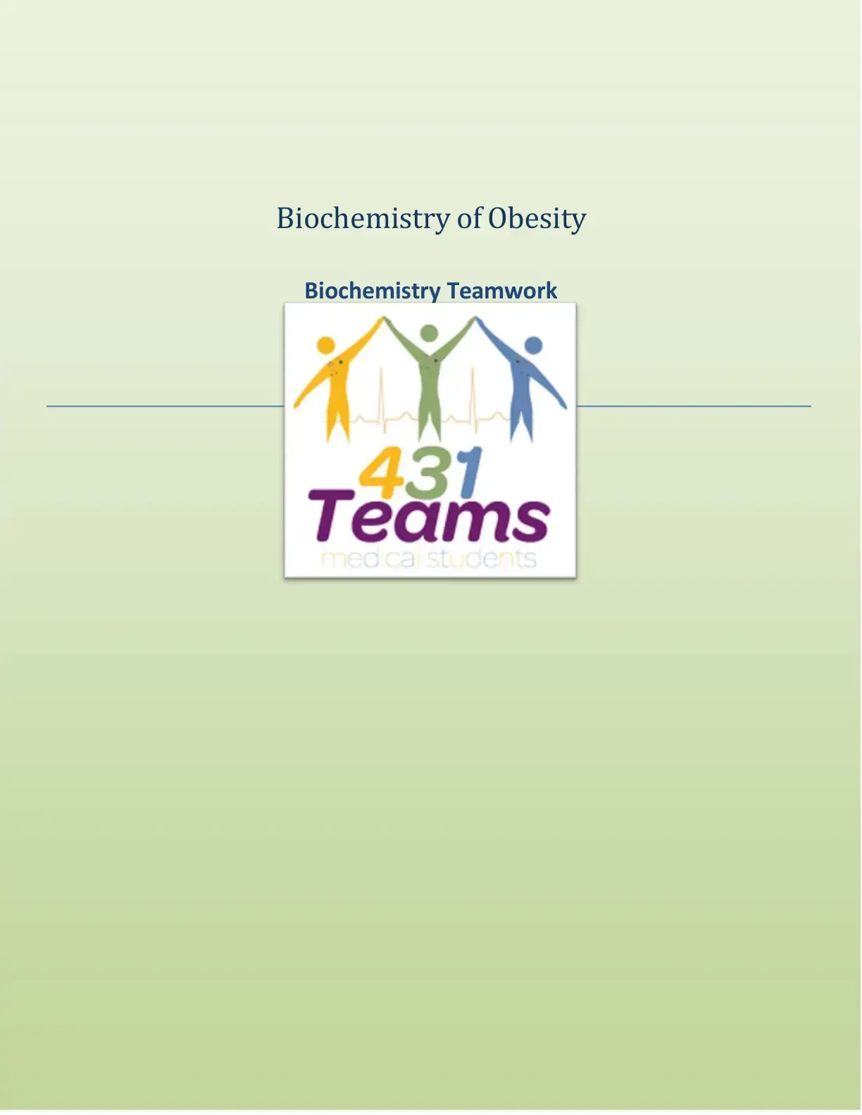 غلاف كتاب Biochemistry of Obesity
