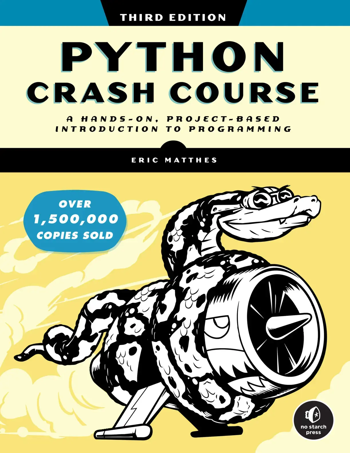 غلاف كتاب PYTHON CRASH COURSE