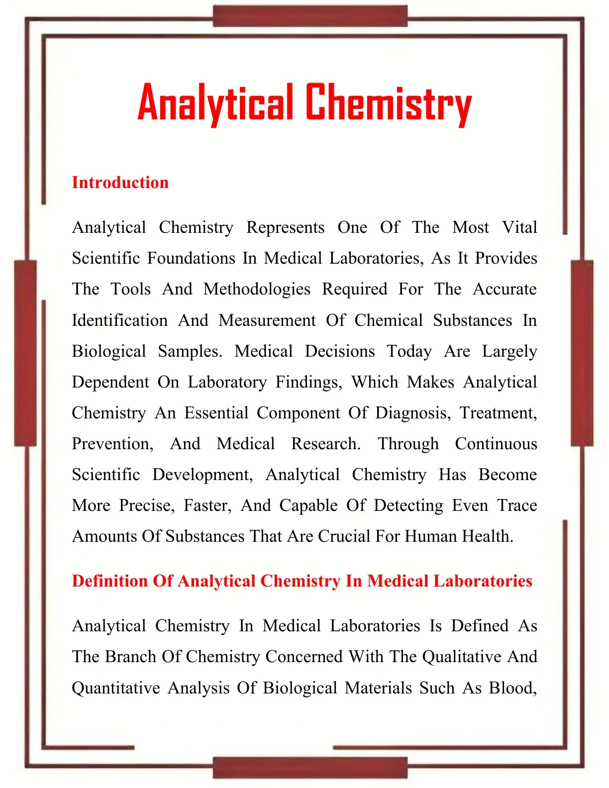 غلاف كتاب Analytical Chemistry