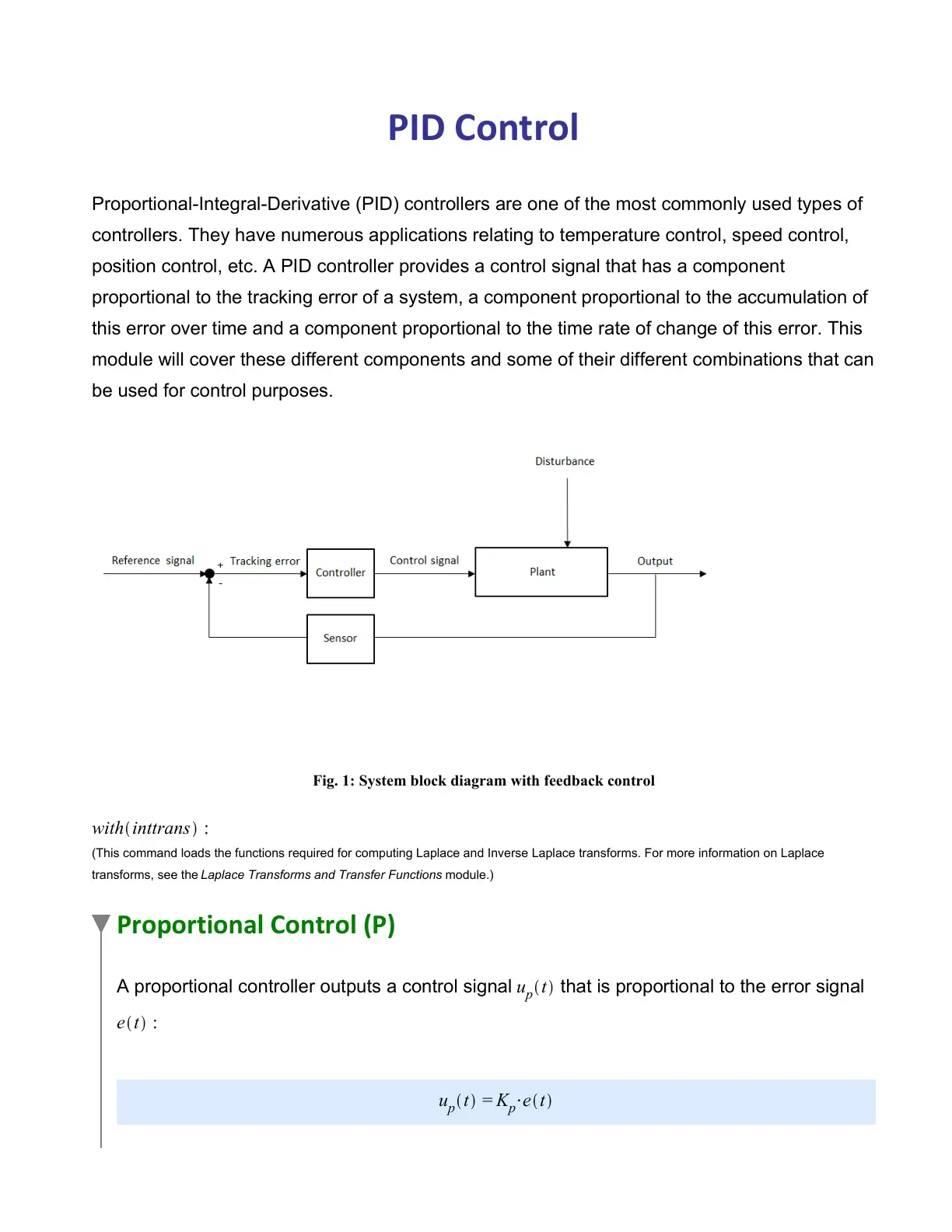 غلاف كتاب PID Control