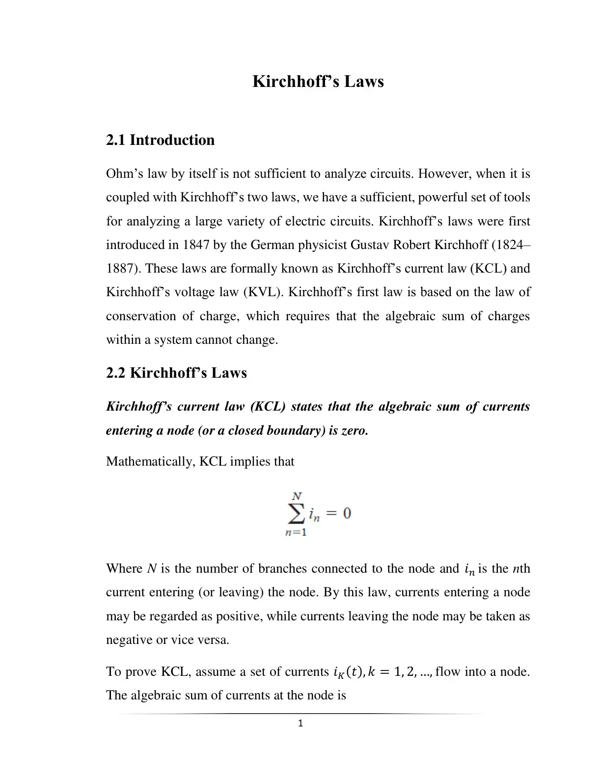 غلاف كتاب Kirchhoff's Laws