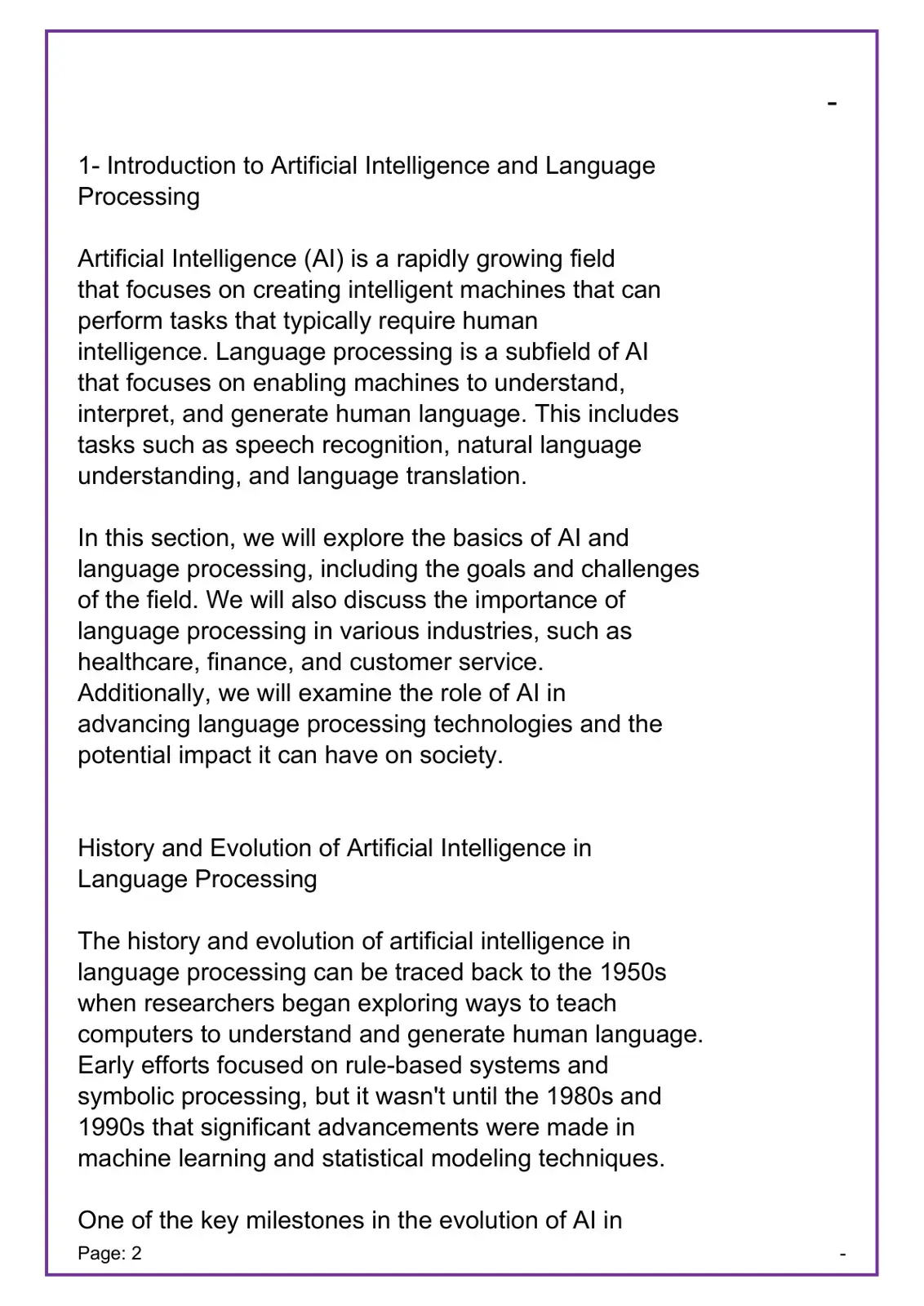 غلاف كتاب Introduction to Artificial Intelligence and Language Processing