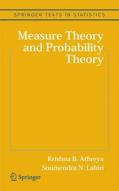 غلاف كتاب Measure Theory and Probability Theory