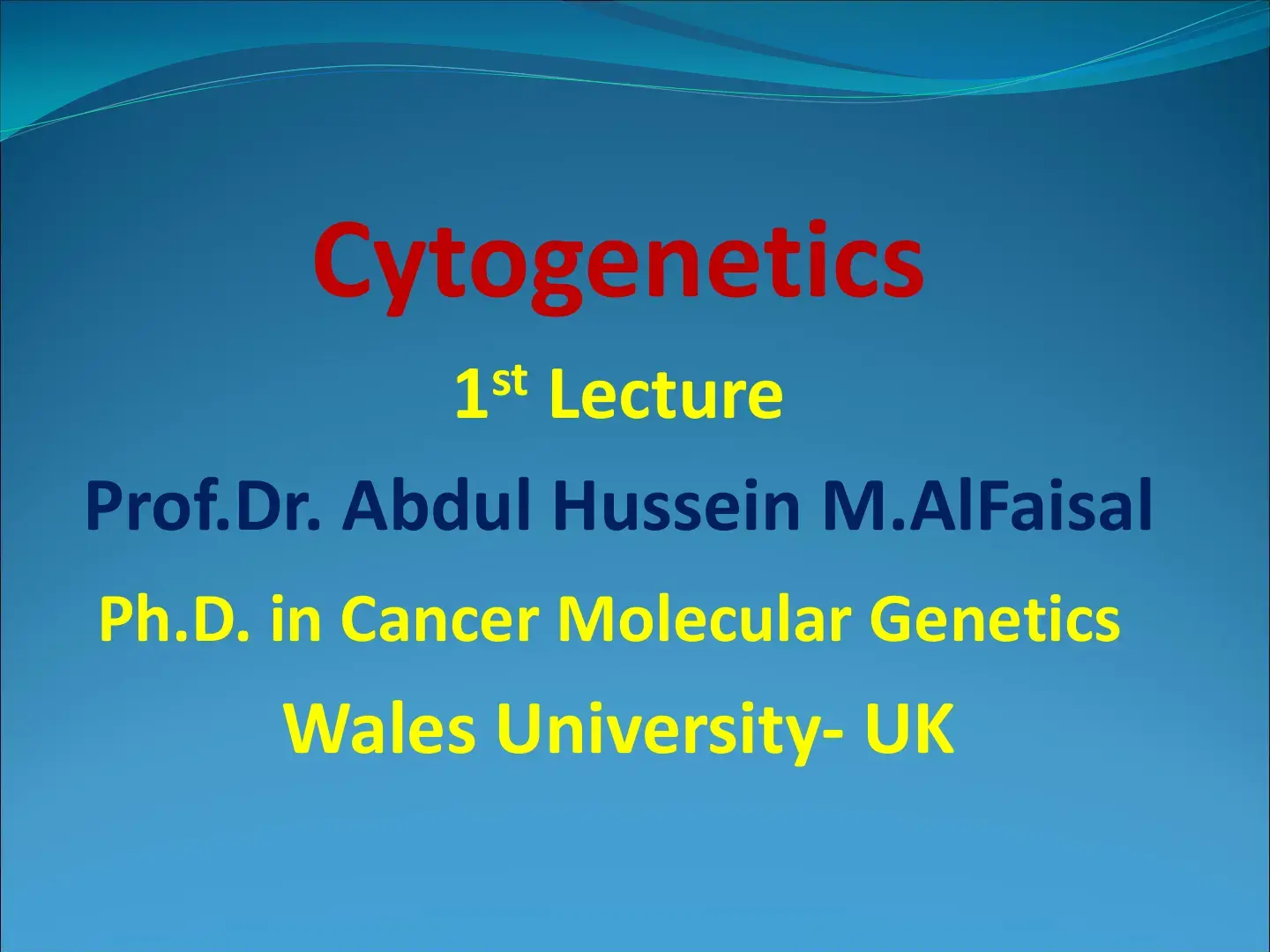غلاف كتاب Cytogenetics
