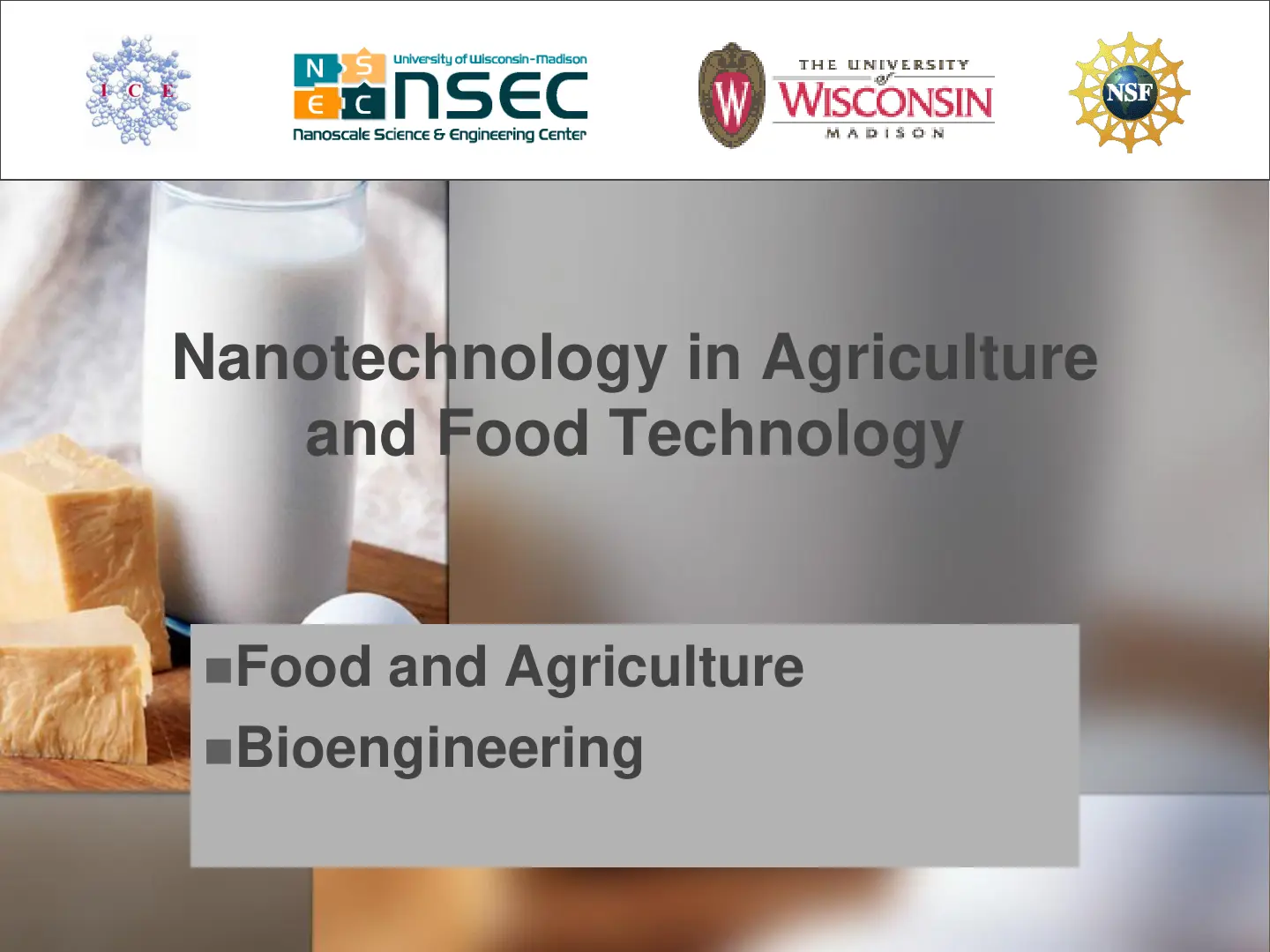 غلاف كتاب Nanotechnology in Agriculture and Food Technology