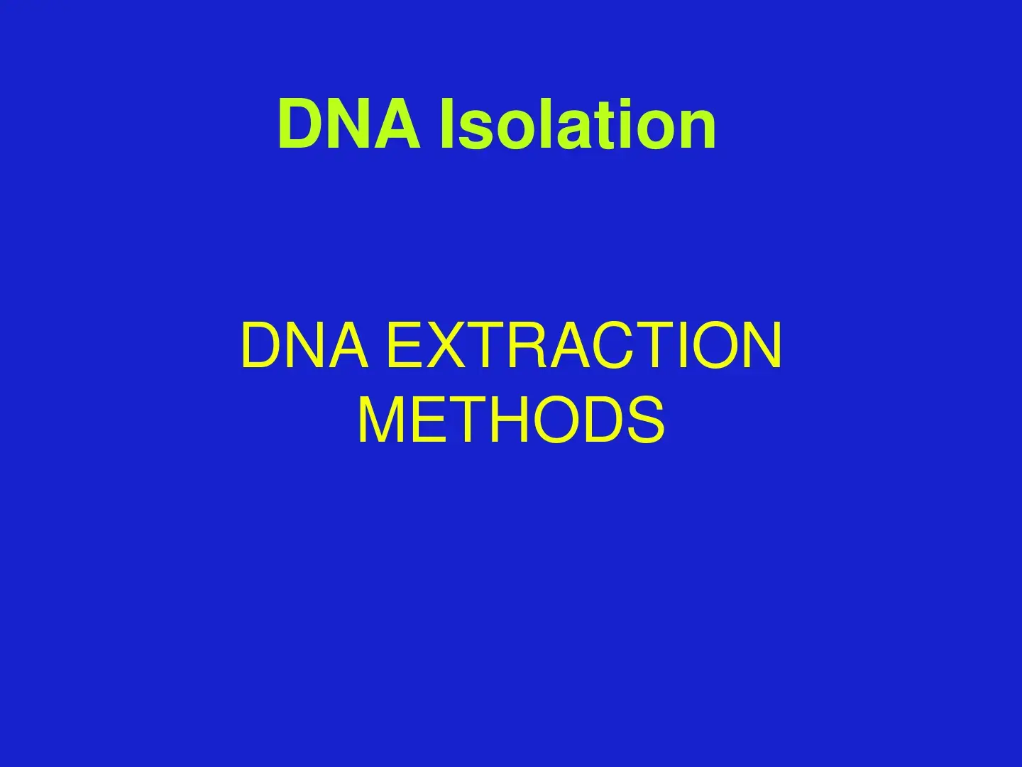 غلاف كتاب DNA Isolation