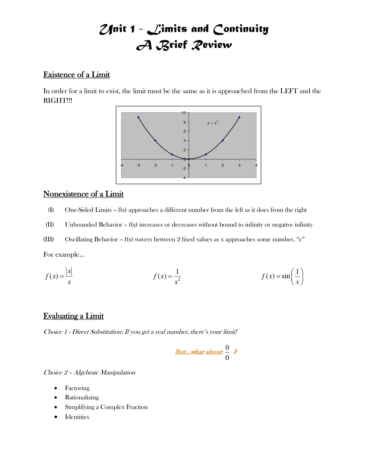 غلاف كتاب Unit 1: Limits and Continuity
