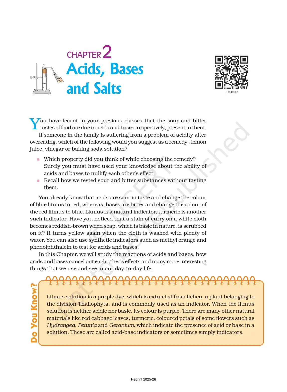 غلاف كتاب Acids, Bases and Salts