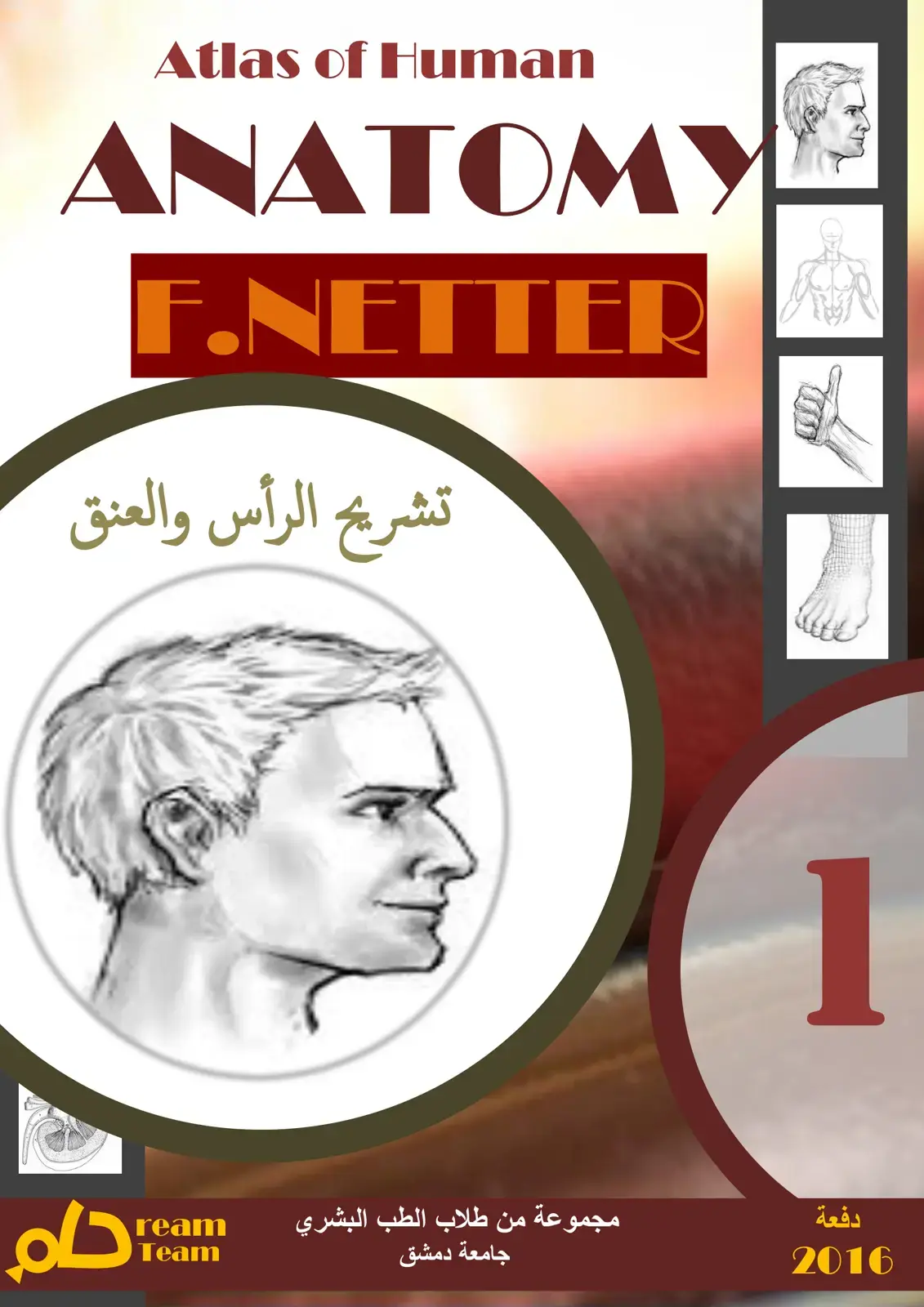 غلاف كتاب Atlas of Human ANATOMY
